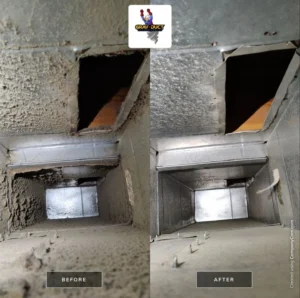 before after air duct cleaning air quality minnesota 1